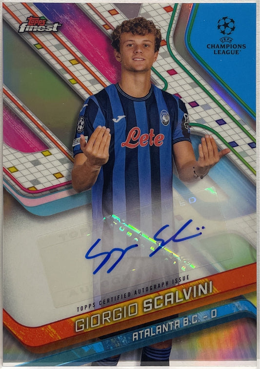 Giorgio Scalvini Autograph Topps Finest UCC 2024/25