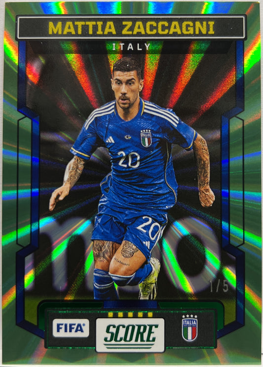 Mattia Zaccagni 1/5 Green Laser Score Fifa 2023/24