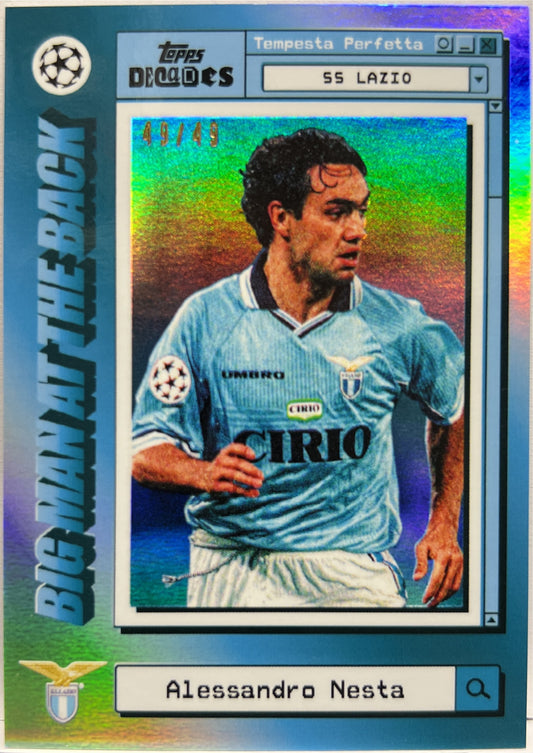 Alessandro Nesta 49/49 Big Man At The Back Topps Decades 2024/25