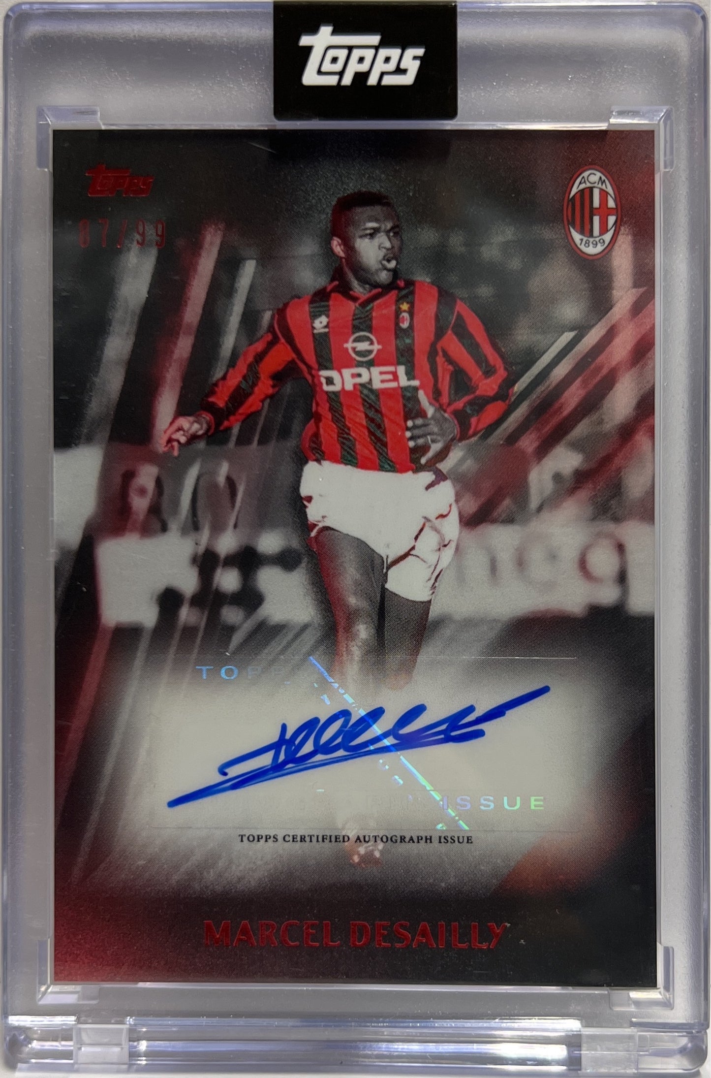 Marcel Desailly 87/99 Autograph I Rossoneri Topps AC Milan 125 Anniversary 2025