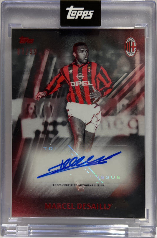 Marcel Desailly 87/99 Autograph I Rossoneri Topps AC Milan 125 Anniversary 2025
