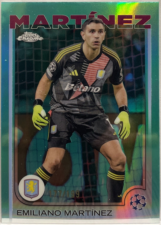 Emiliano Martinez 177/199 Aqua Topps Chrome UCC 2024/25