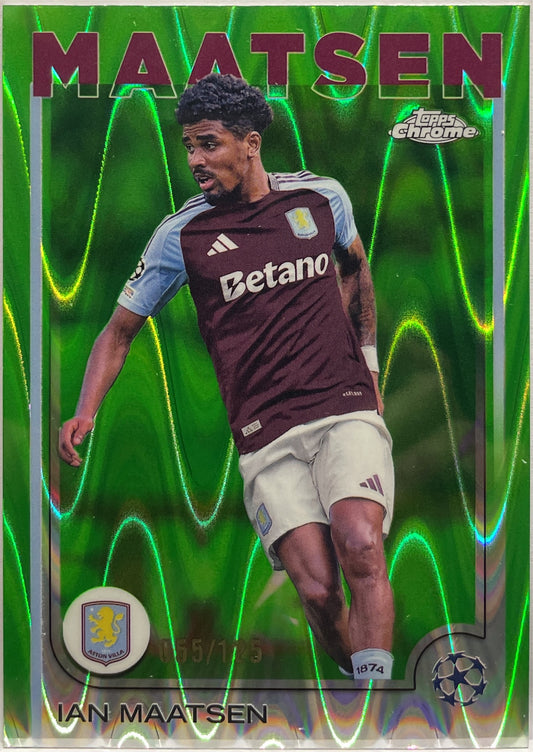Ian Matsen 55/125 Neon Green RayWave Topps Chrome UCC 2024/25