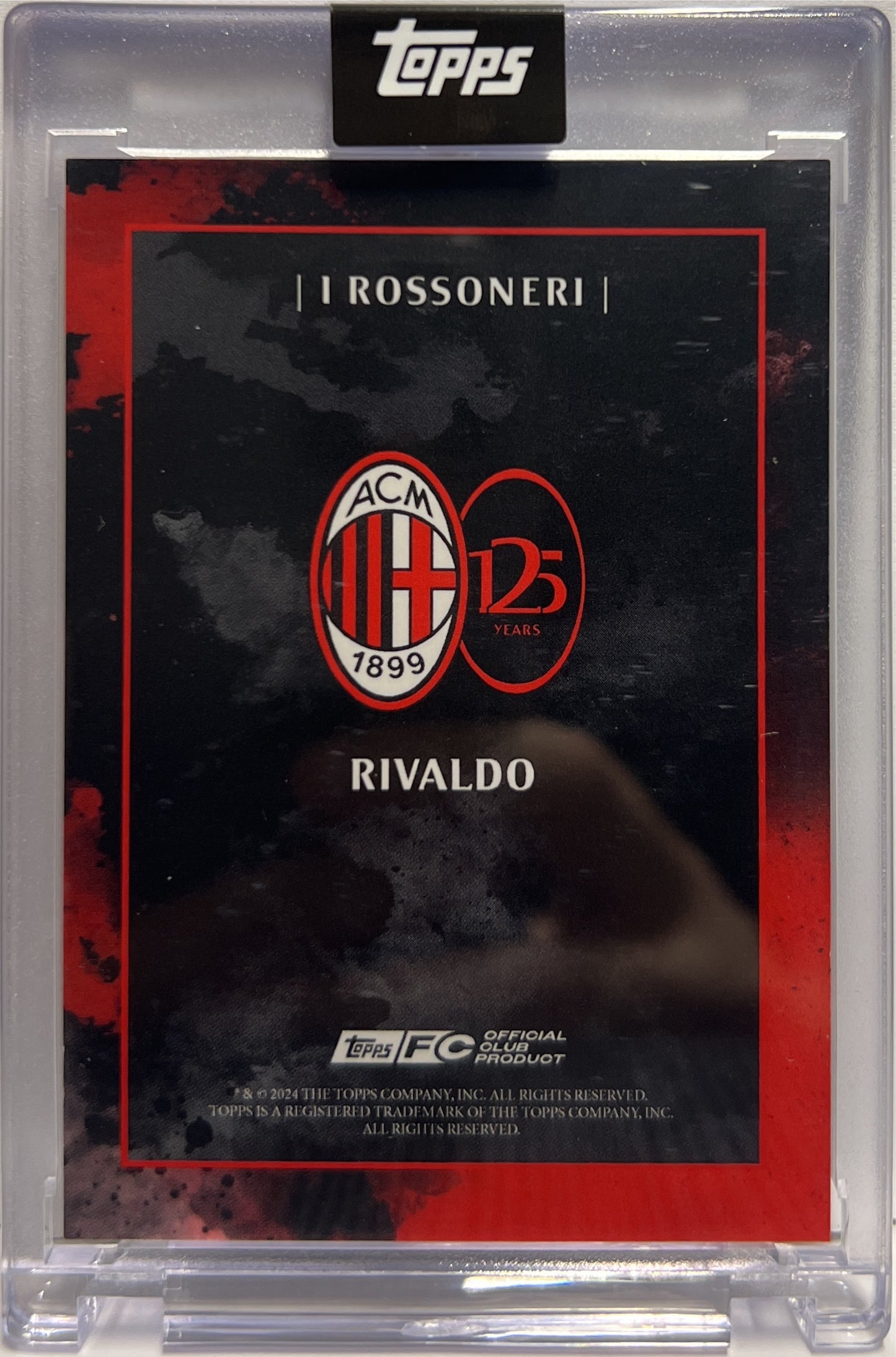 Rivaldo 48/99 Autograph I Rossoneri Topps AC Milan 125 Anniversary 2025