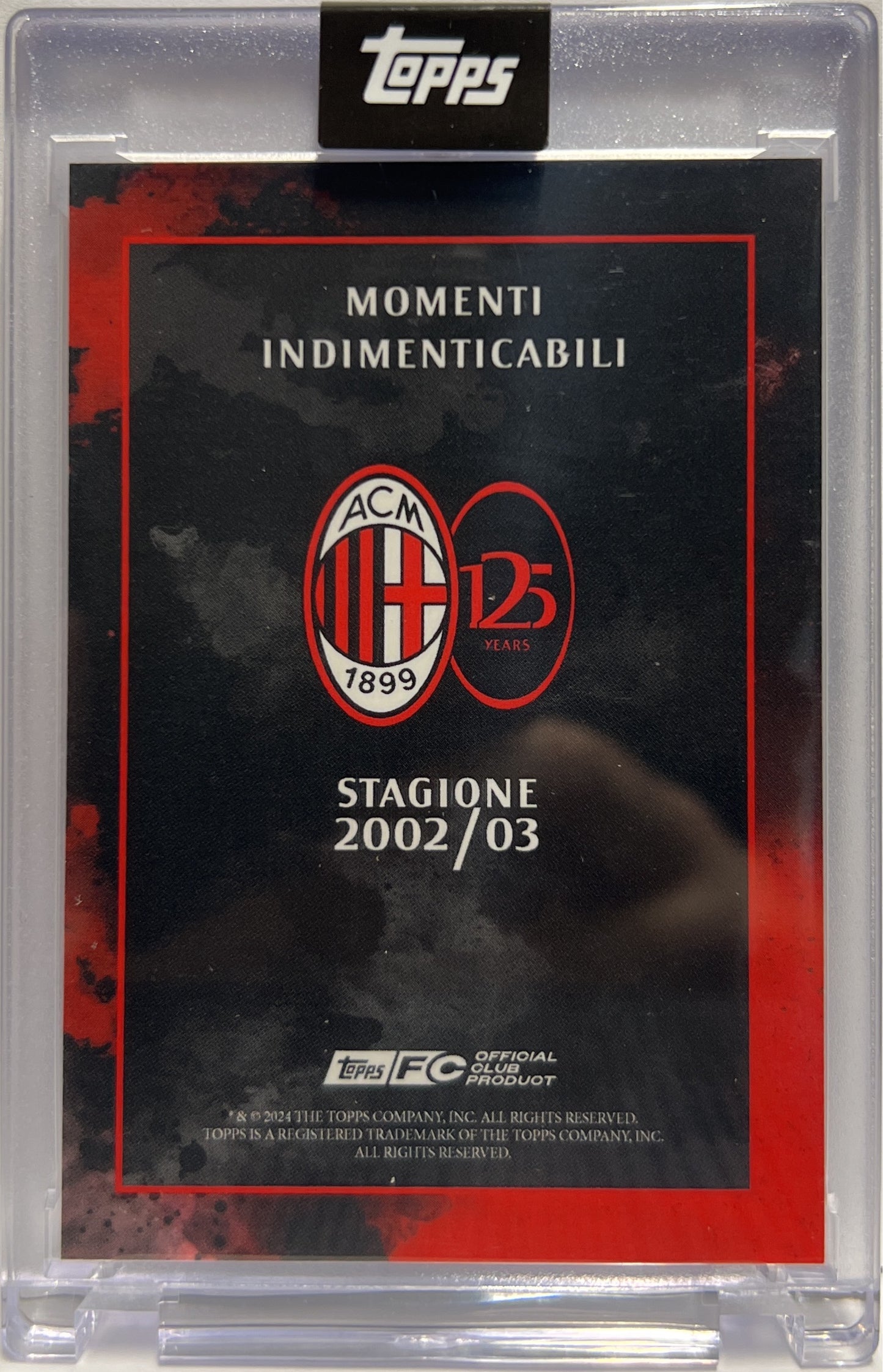 Shevchenko 3/25 Segna Il Rigore Decisivo Nella Finale Del 2003 Topps AC Milan 125 Anniversary 2025