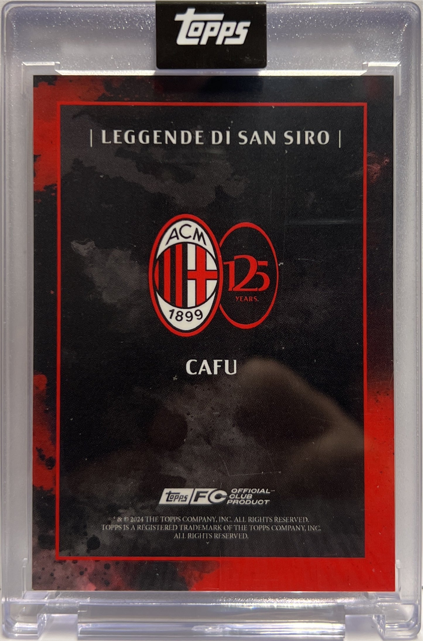 Cafu 29/49 Autograph Leggende Di San Siro Topps AC Milan 125 Anniversary 2025