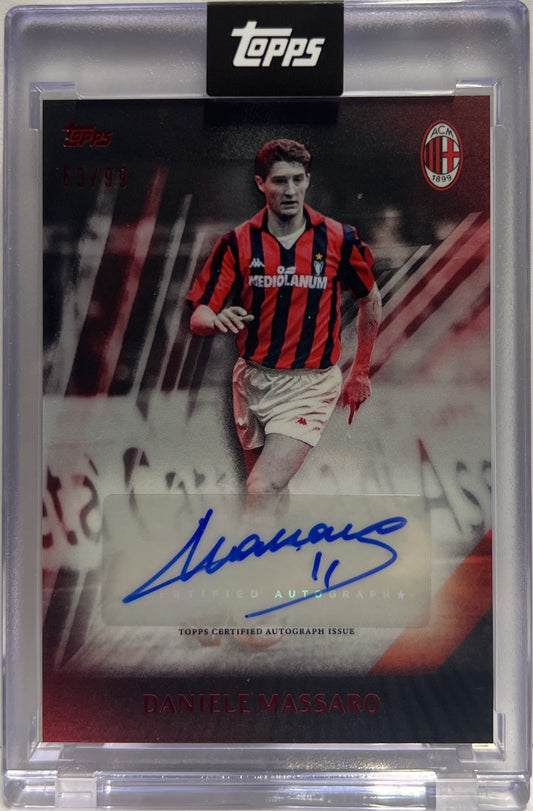 Daniele Massaro 63/99 Autograph I Rossoneri Topps AC Milan 125 Anniversary 2025