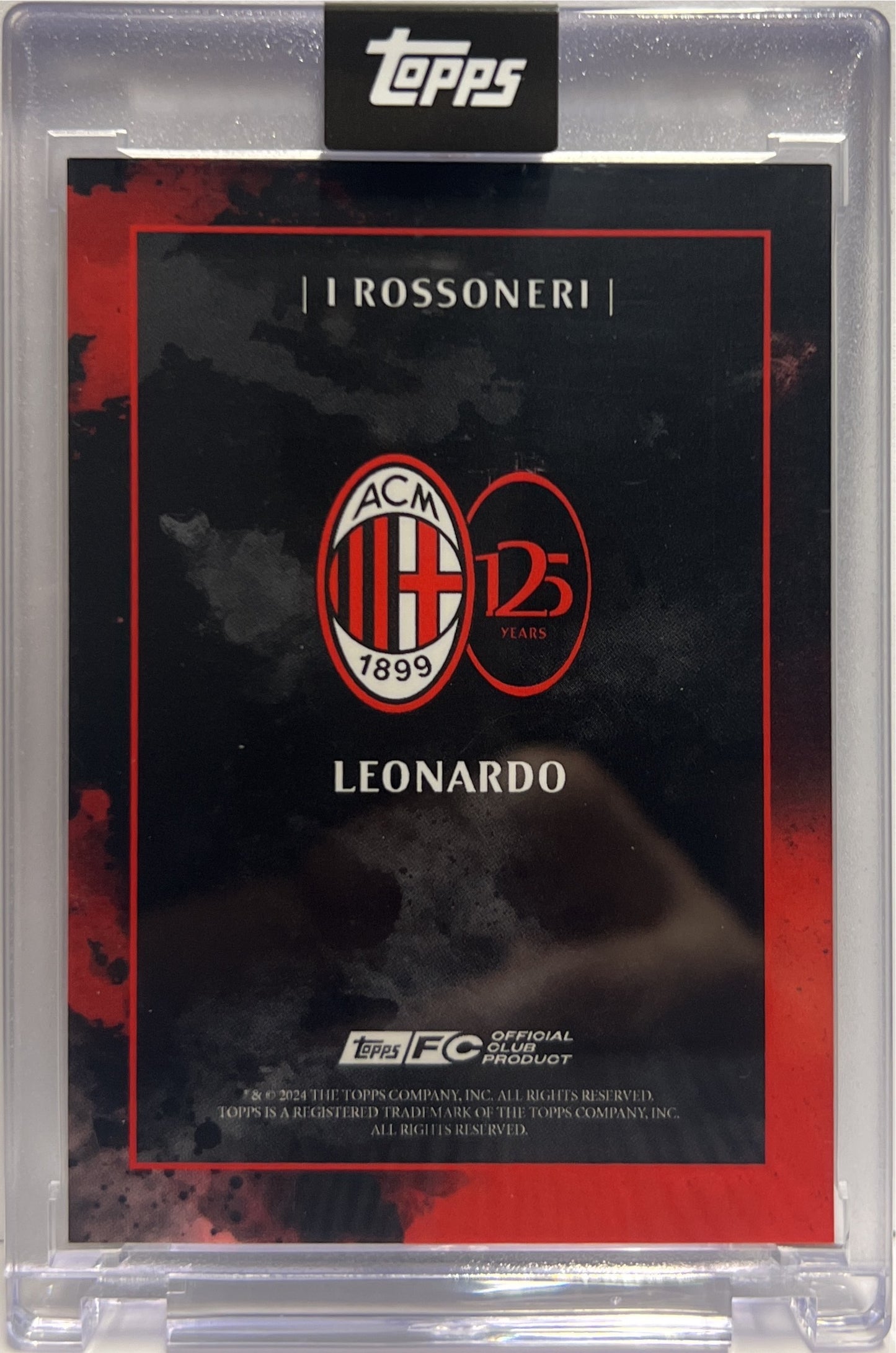 Leonardo 35/99 Autograph I Rossoneri Topps AC Milan 125 Anniversary 2025