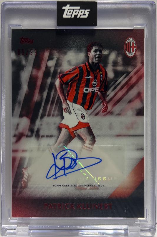 Patrick Kluivert 89/99 Autograph I Rossoneri Topps AC Milan 125 Anniversary 2025