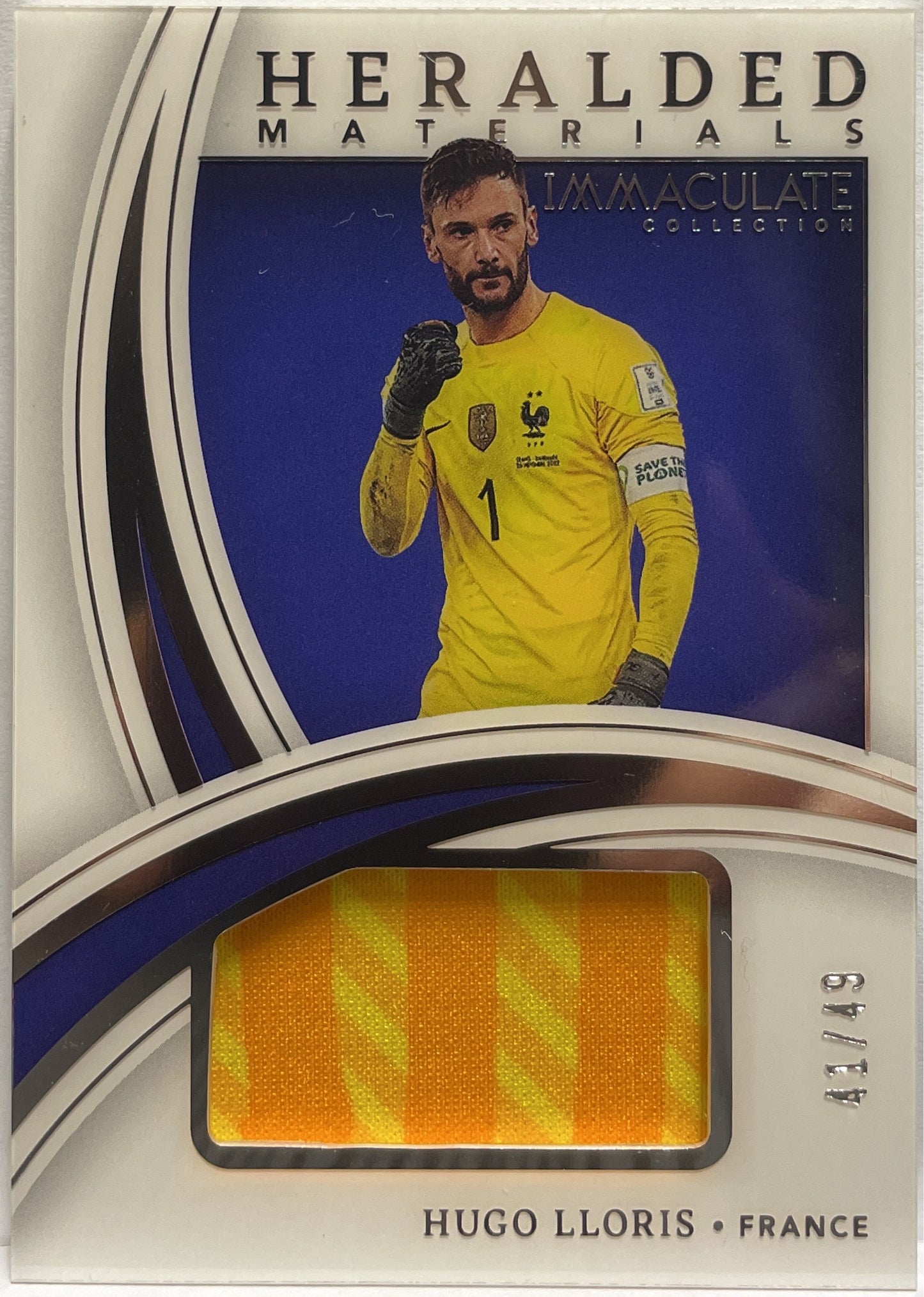 Hugo Lloris 41/49 Match-Worn Patch Heralded Materials Immaculate 2022/23