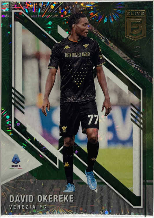 David Okereke 4/5 Green Fireworks Donruss Elite Serie A 2021/22