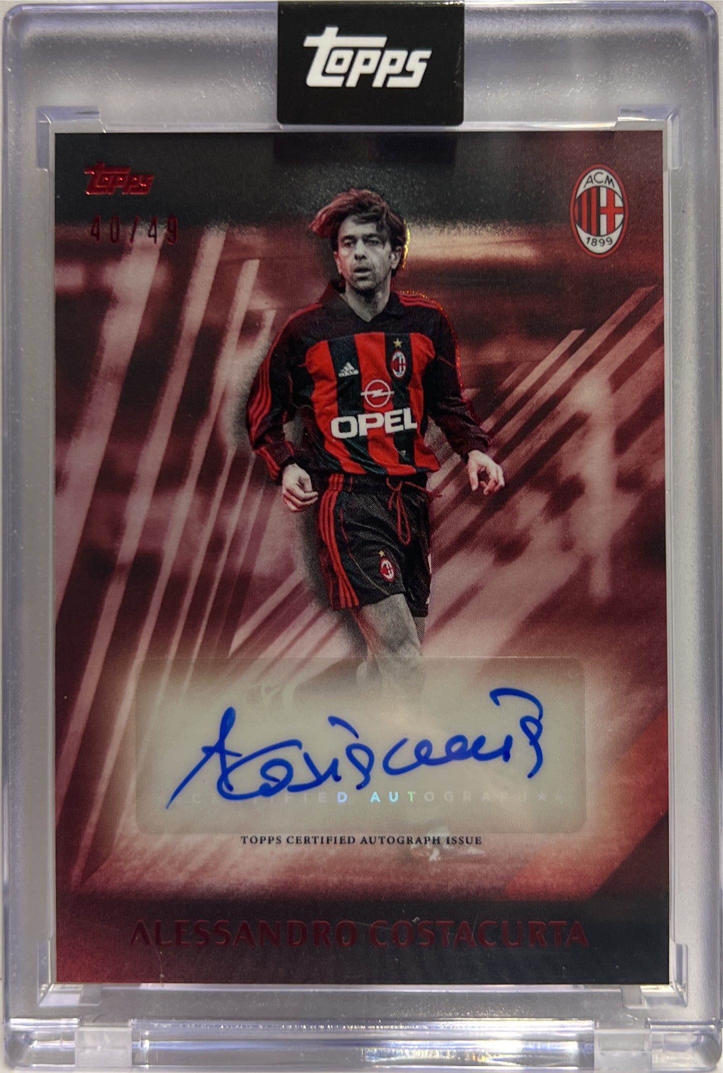 Alessandro Costacurta 40/49 Autograph I Rossoneri Topps AC Milan 125 Anniversary 2025