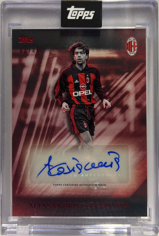Alessandro Costacurta 40/49 Autograph I Rossoneri Topps AC Milan 125 Anniversary 2025