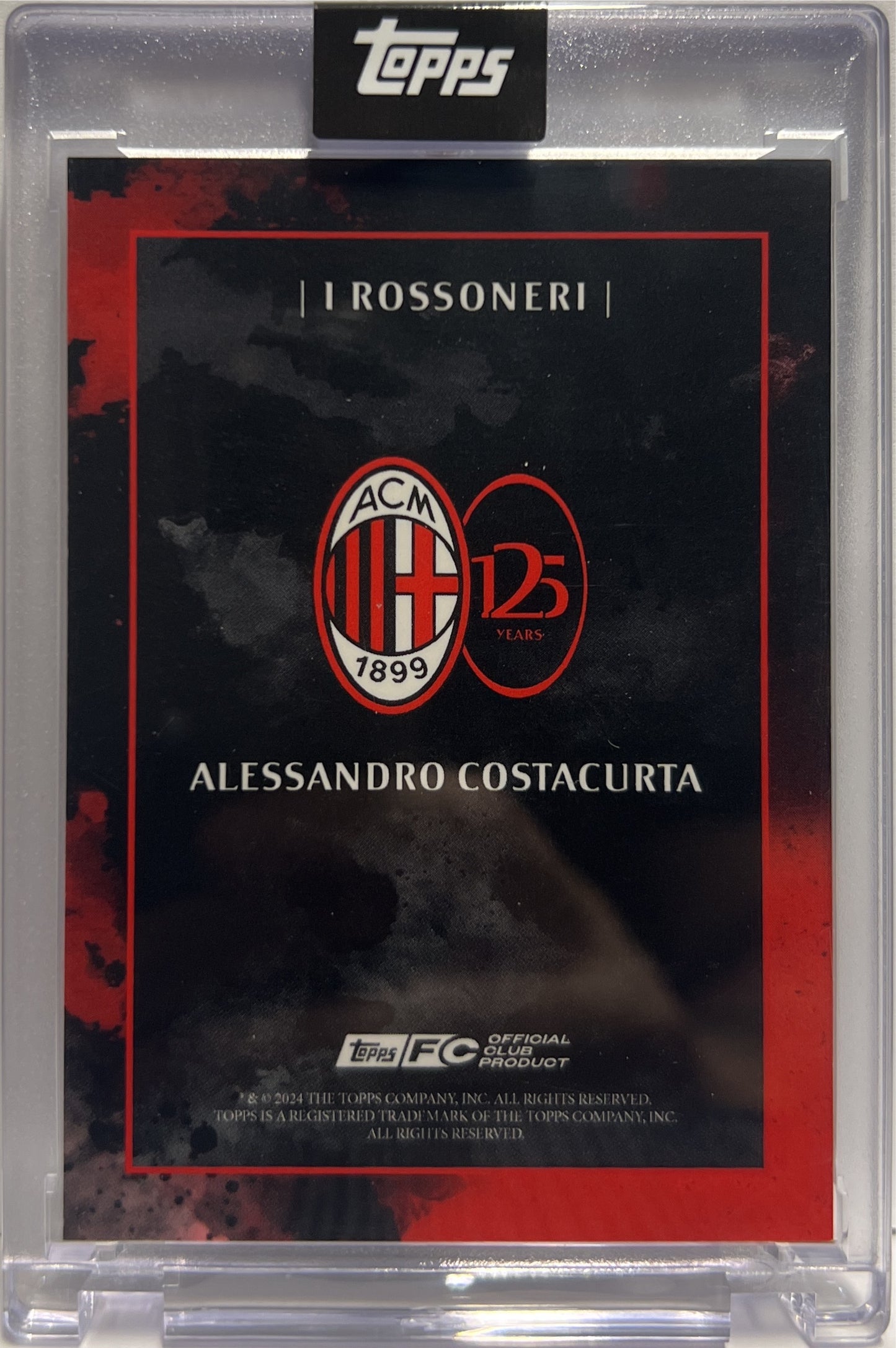 Alessandro Costacurta 40/49 Autograph I Rossoneri Topps AC Milan 125 Anniversary 2025