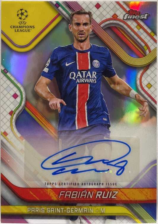 Fabian Ruiz Autograph Topps Finest UCC 2024/25