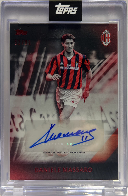 Daniele Massaro 52/99 Autograph I Rossoneri Topps AC Milan 125 Anniversary 2025