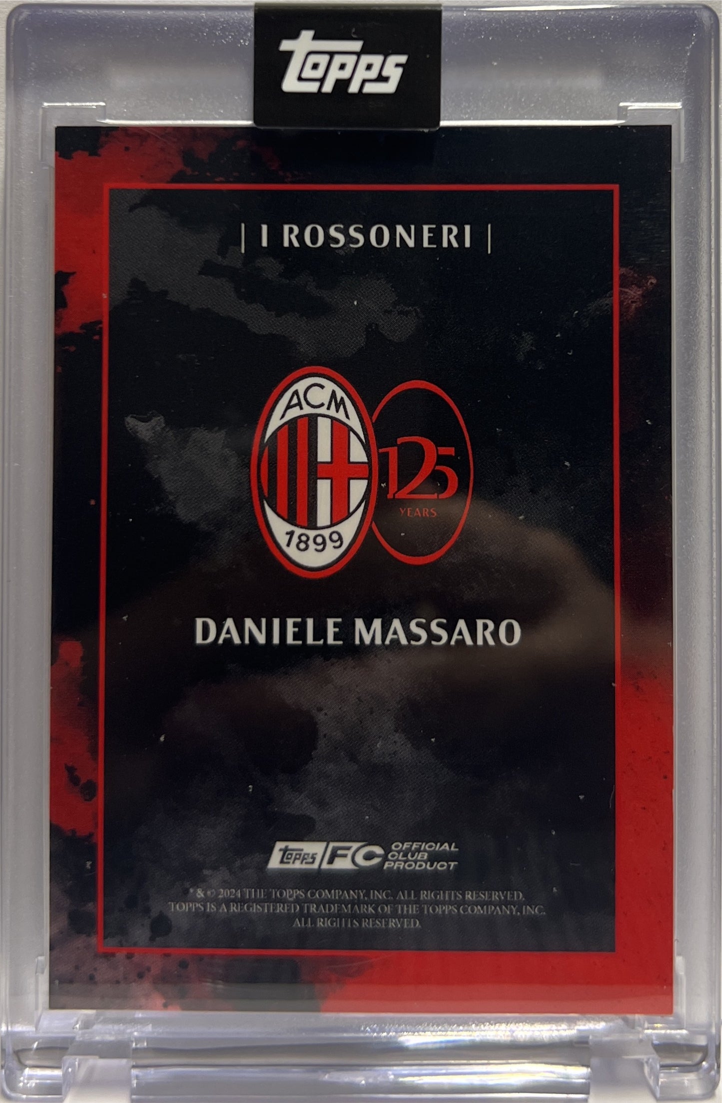 Daniele Massaro 52/99 Autograph I Rossoneri Topps AC Milan 125 Anniversary 2025