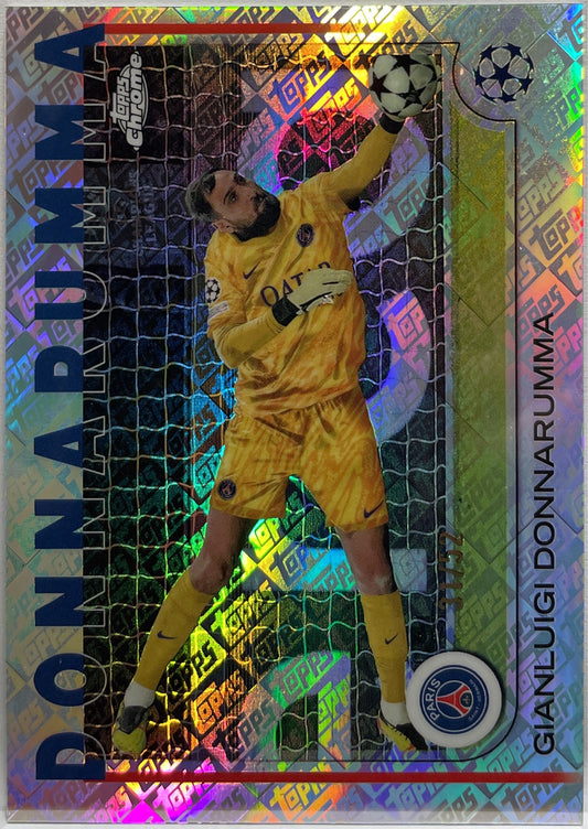 Gianluigi Donnarumma 31/52 Toppsfractor Topps Chrome UCC 2024/25