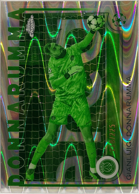 Gianluigi Donnarumma 218/225 Night Vision RayWave Topps Chrome UCC 2024/25