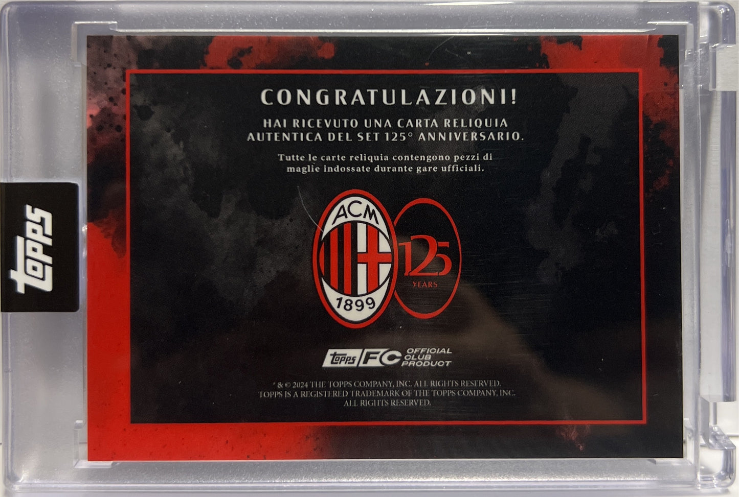 Dida 19/25 Patch Autograph Reliquia Topps AC Milan 125 Anniversary 2025