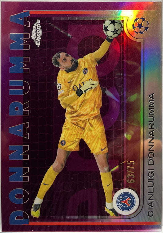Gianluigi Donnarumma 63/75 Magenta Topps Chrome UCC 2024/25