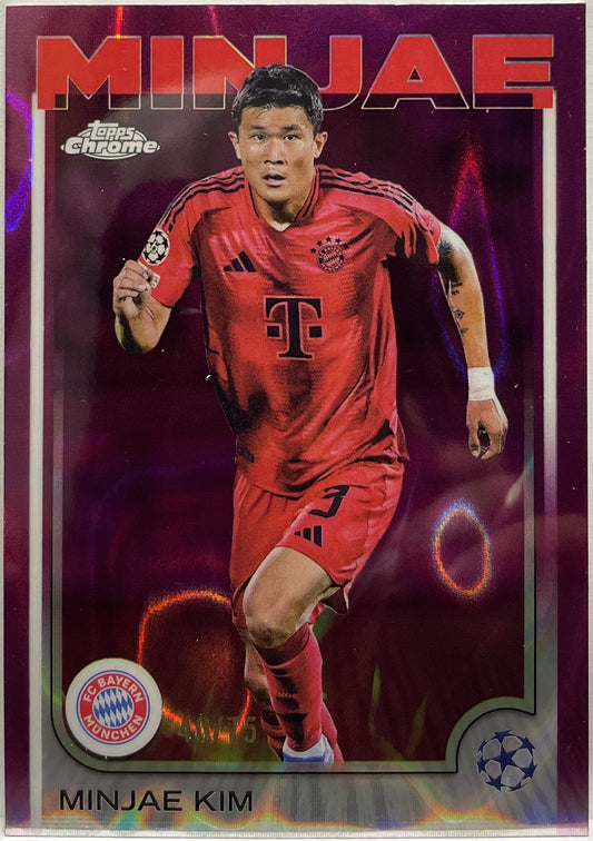 Minjae Kim 40/75 Magenta Lava Topps Chrome UCC 2024/25