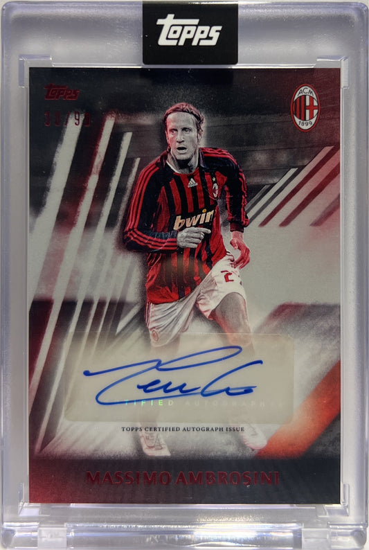 Massimo Ambrosini 38/99 Autograph I Rossoneri Topps AC Milan 125 Anniversary 2025