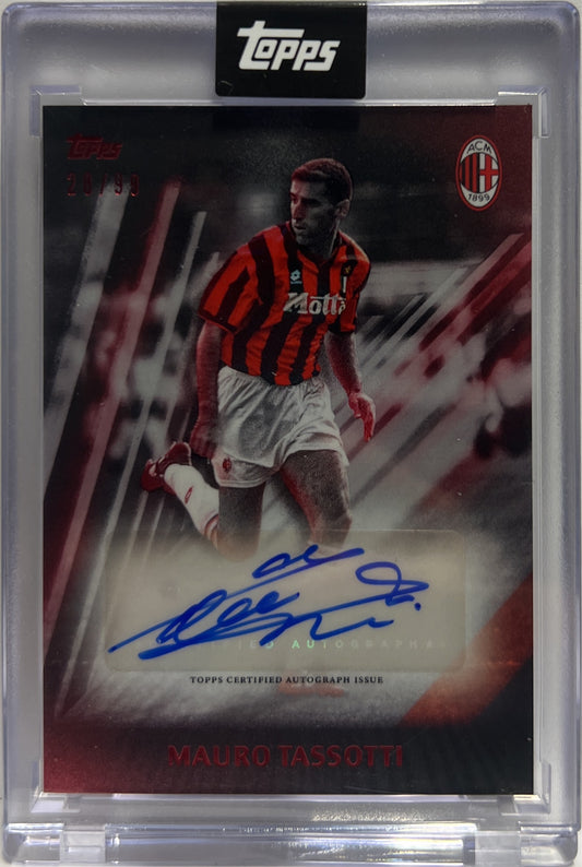 Mauro Tassotti 28/99 Autograph I Rossoneri Topps AC Milan 125 Anniversary 2025