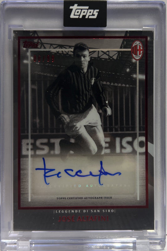 Jose Altafini 6/99 Autograph Leggende Di San Siro Topps AC Milan 125 Anniversary 2025