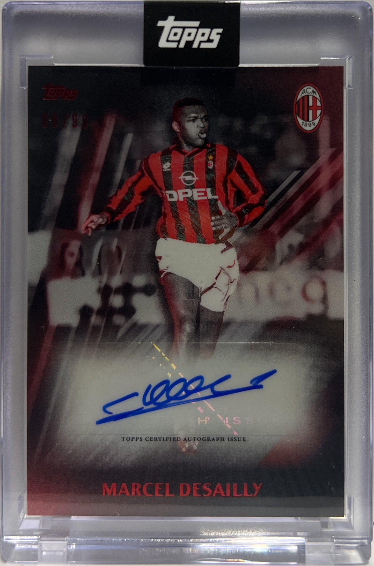 Marcel Desailly 88/99 Autograph I Rossoneri Topps AC Milan 125 Anniversary 2025
