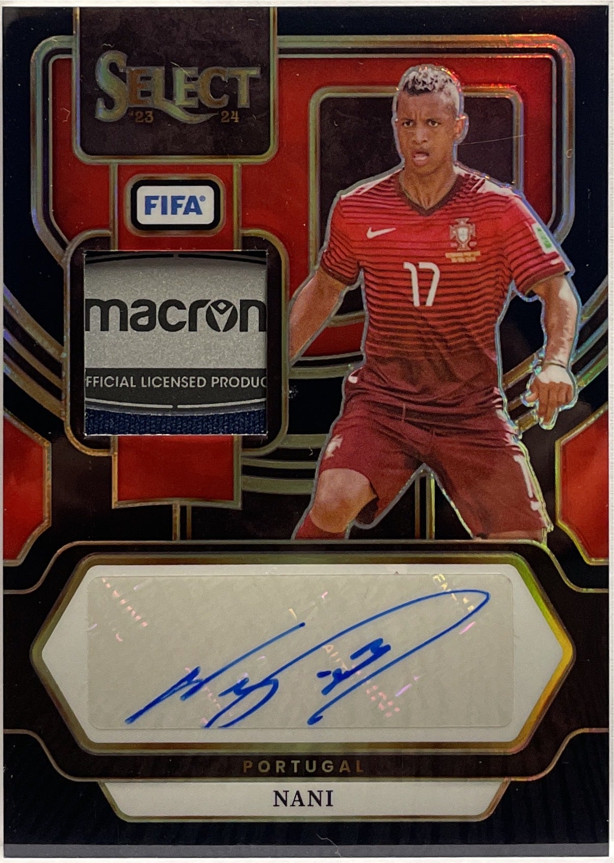 Nani 1/1 Patch Autograph One Of One Black Memorabilia Select Fifa 2023/24