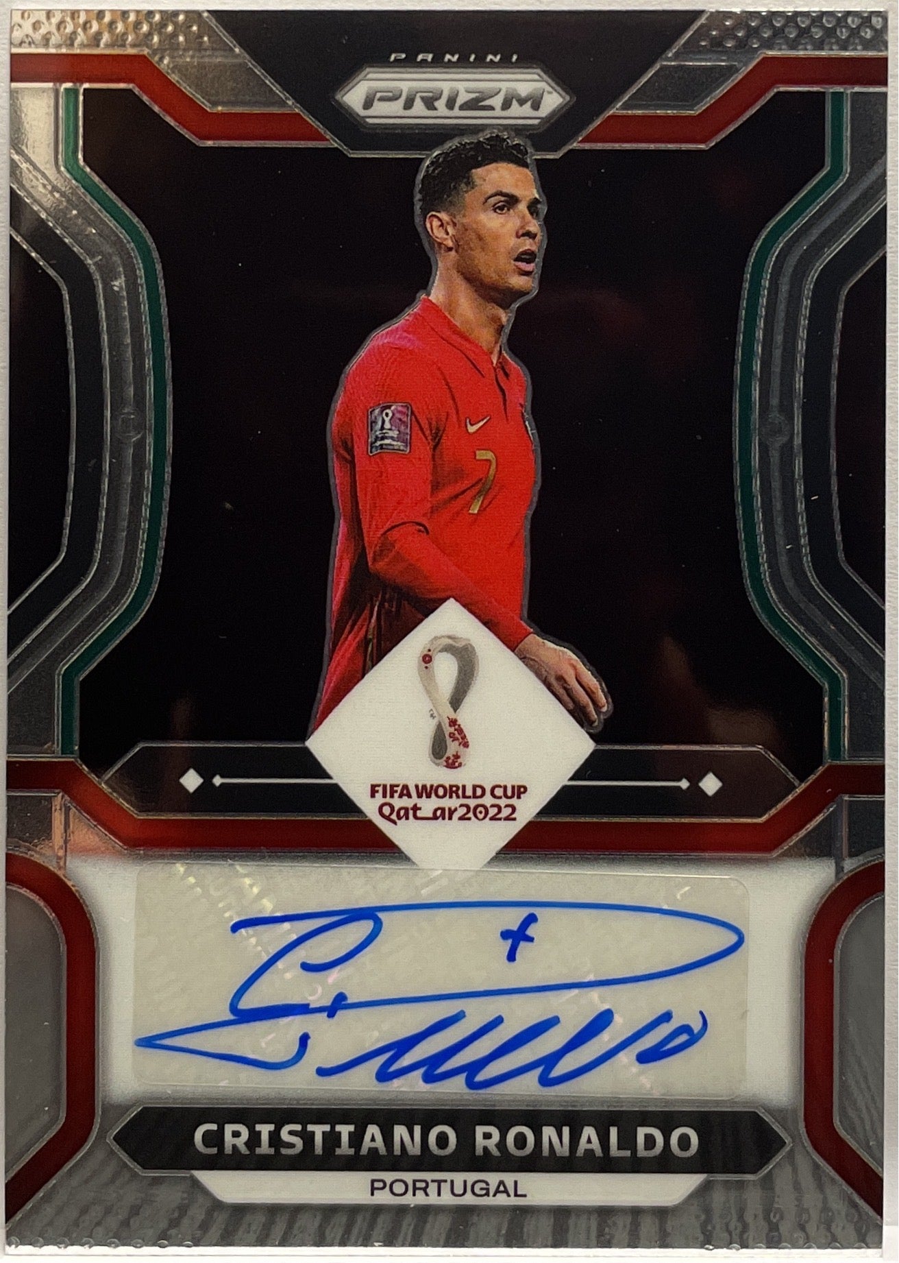 Cristiano Ronaldo Autograph Signature Prizm Qatar 2022