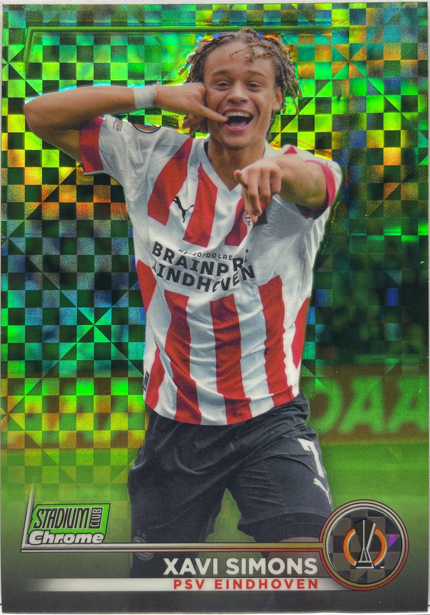 Xavi Simons 139/175 Green Topps Stadium Chrome 2022/23