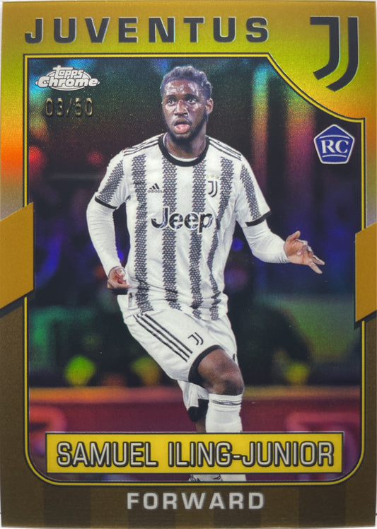 Samuel Iling-Junior 3/50 Rookie Gold Topps Chrome Juventus 2022/23