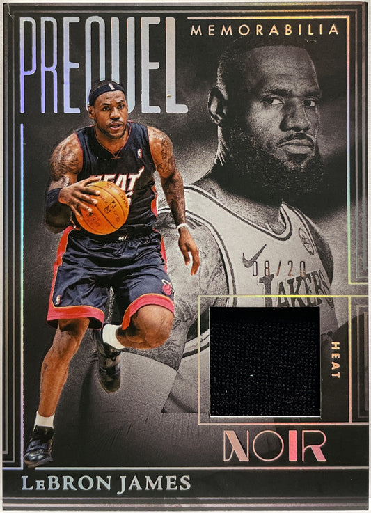 Lebron James 8/20 Patch Prequel Memorabilia Noir NBA Basketball 2024/25