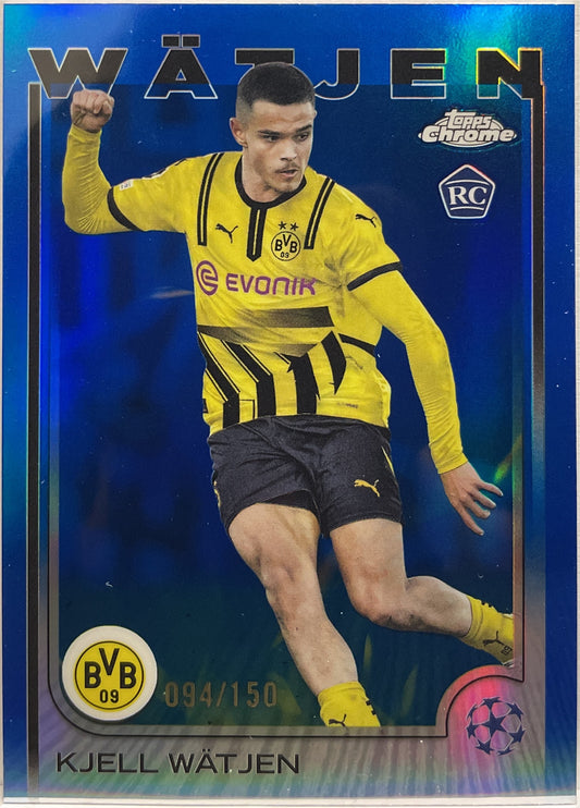 Kjell Watjen 94/150 Rookie Blue Topps Chrome UCC 2024/25
