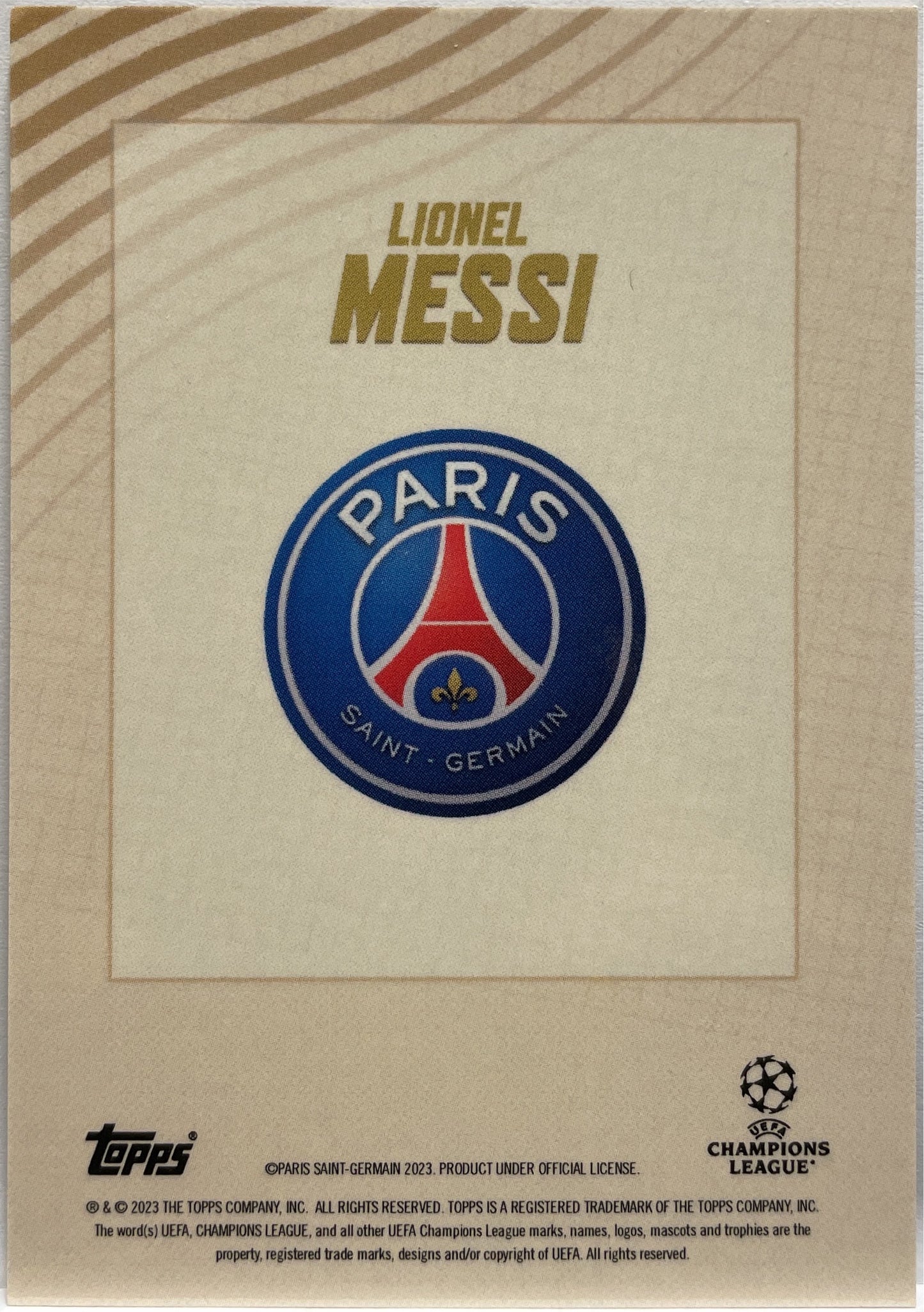 Lionel Messi Elite Topps Gold 2022/23