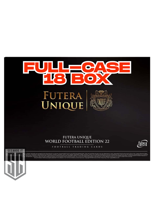 Futera Unique World Football Edition Box 2026-Full Case (18 Box)-Preorder 26 Settembre