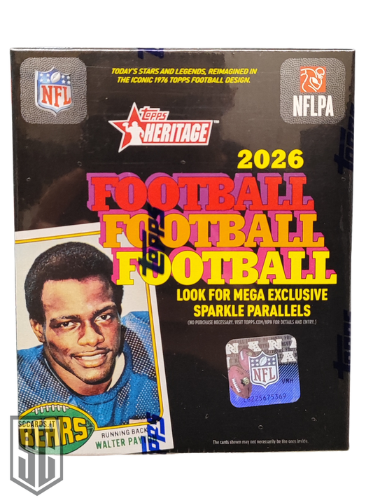 Topps Heritage NFL Football Mega Box 2026