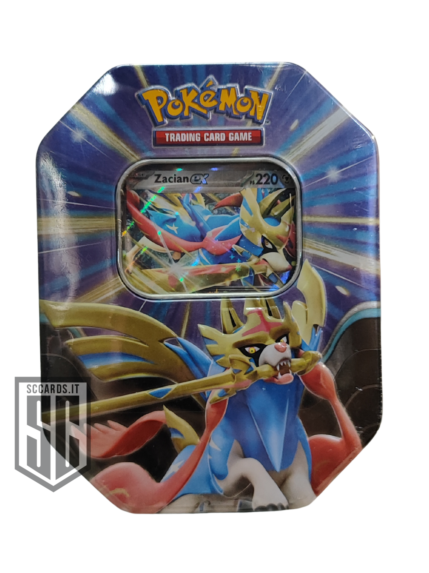 Pokemon Zacian EX Leggende Sovrane Collezione Tin Box 2025