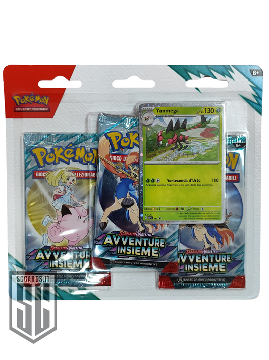 Pokemon Scarlatto e Violetto Avventure Insieme Blister 3 Buste Box (ITA)