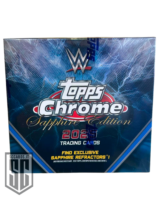 Topps Chrome WWE Sapphire Hobby Box 2025