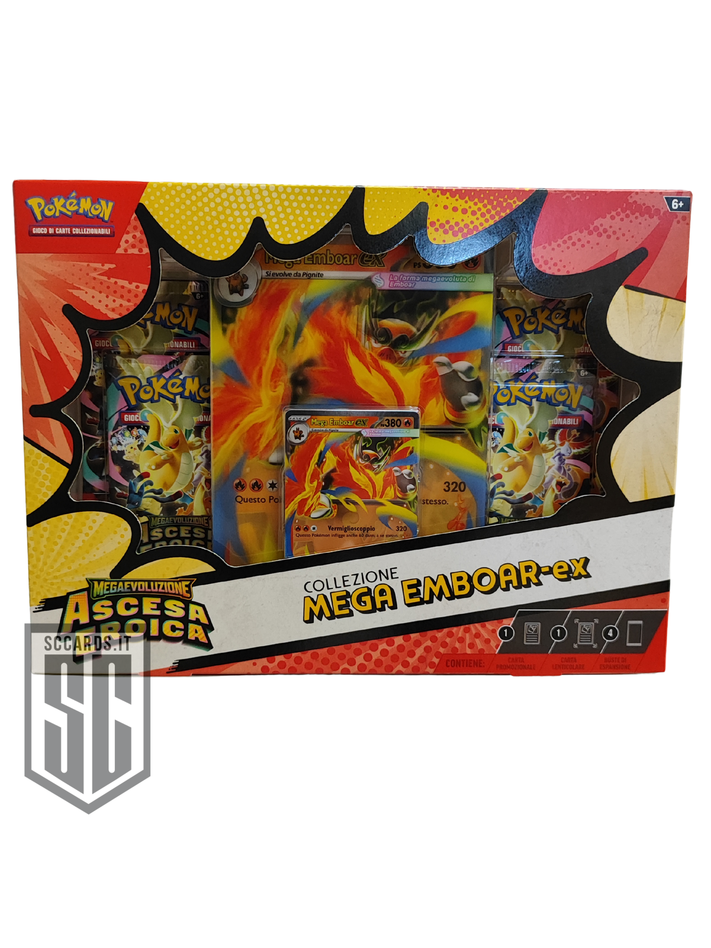 Pokemon Megaevoluzione Ascesa Eroica Collezione Mega Emboar EX Box 2026 (ITA)