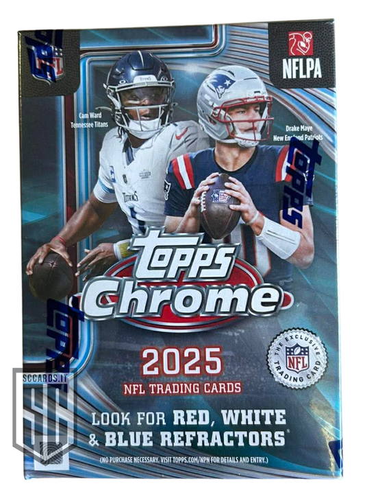 Topps Chrome Football NFL Blaster Box 2025