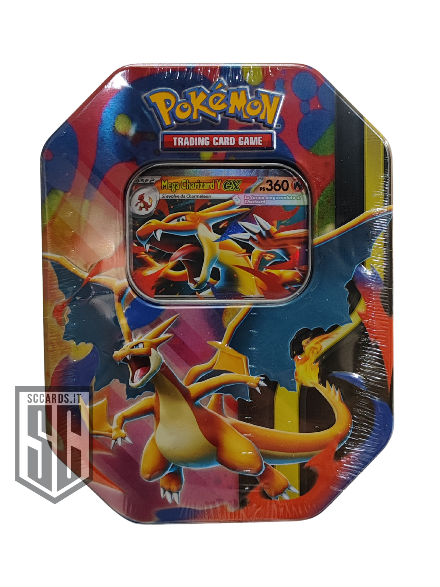 Pokemon Mega Charizard Y EX Collezione Tin Box
