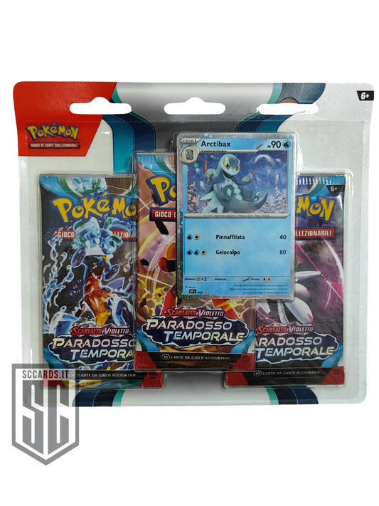 Pokemon Scarlatto e Violetto Paradosso Temporale Blister 3 Buste Box (ITA)
