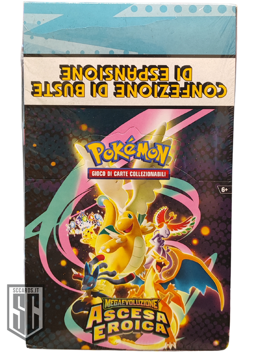 Pokemon Megaevoluzione Ascesa Eroica Collezione 6 Buste Di Espansione Box (ITA) Sealed Display X10