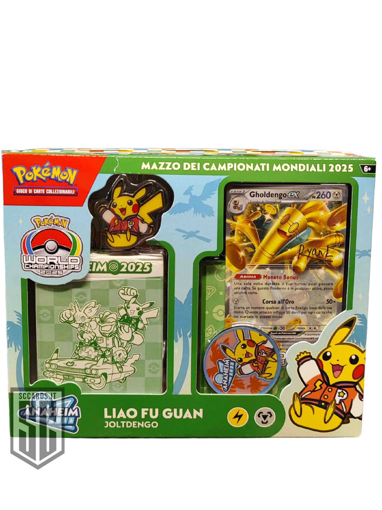 Pokemon Mazzo Campionati Mondiali 2025 Gholdengo EX (World Championships) Box (ITA)-Preorder