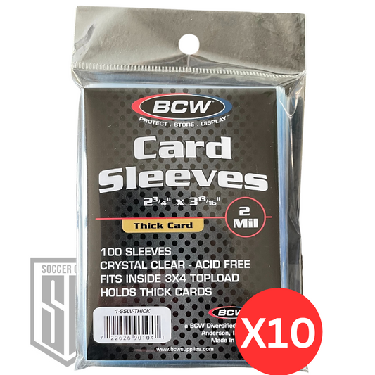 (X10) Bcw Thick Card Sleeves - 100 pz - 160/180pt