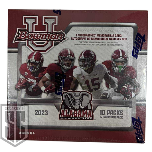 Topps Bowman Alabama Football Hobby Box 2023